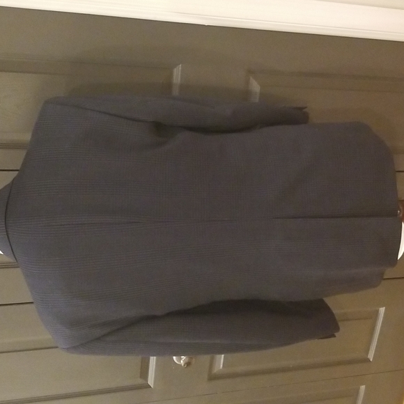 HS&M Navy Glen Plaid Blazer Sport Coat - Picture 5 of 8